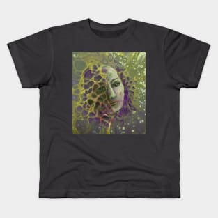 Birth of an Android - yellow and purple Kids T-Shirt